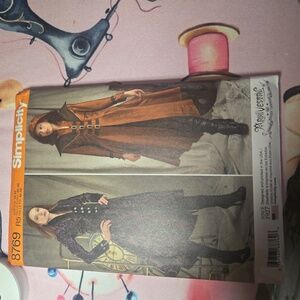 Uncut Simplicity Very Cool Jacket Pattern 8769 Size 14-22
